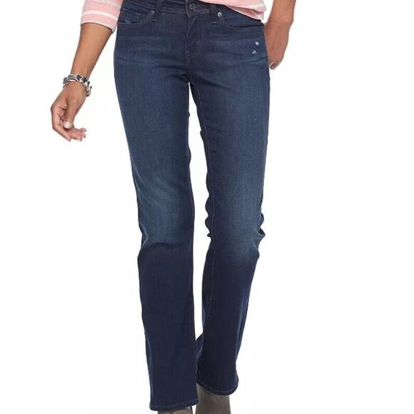 LEVI'S NWT Women's size 6 529 Curvy Bootcut Stretch Dark Indigo Field Blue Jeans - Picture 1 of 10